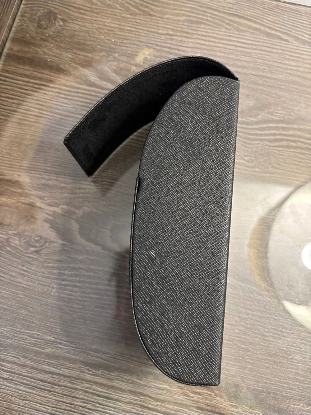 Prada Black Saffiano Leather Sunglasses Case